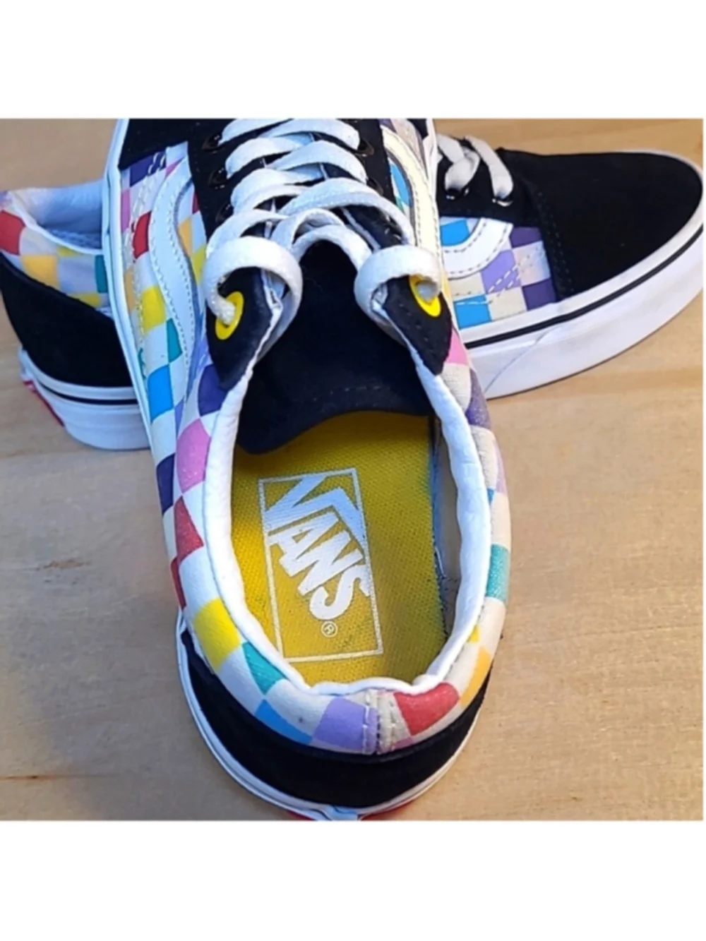 Vans Old Skool Multicolored Size 4 Men's 5.5 Women's Canvas Athletic Sneakers